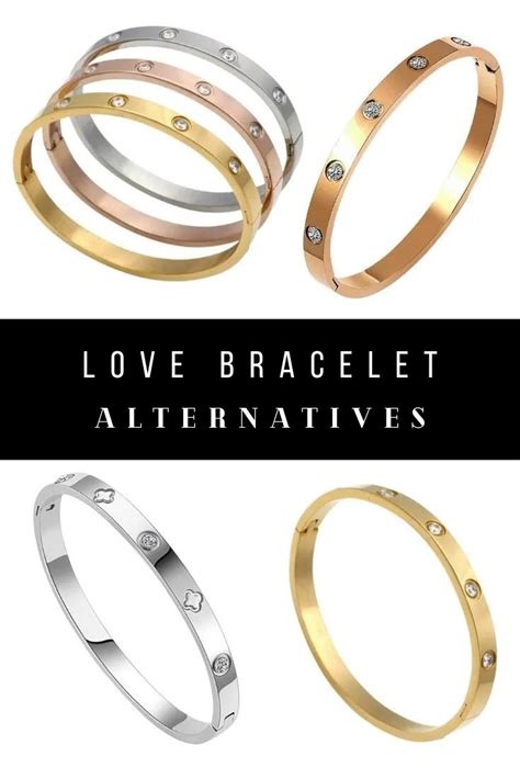 love cartier bracelet dupe|cartier love bracelet lookalikes.